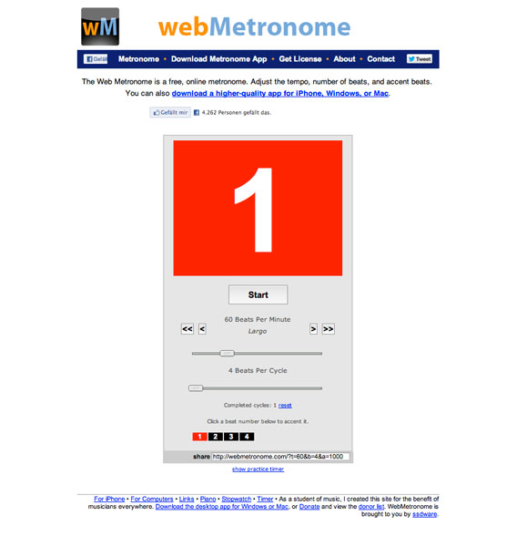 web Metronome