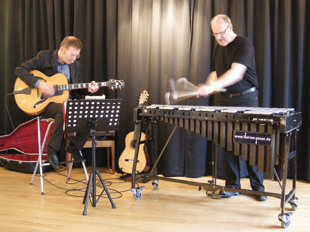 Martin Flindt (Gitarre) und Florian Poser (Vibraphon)